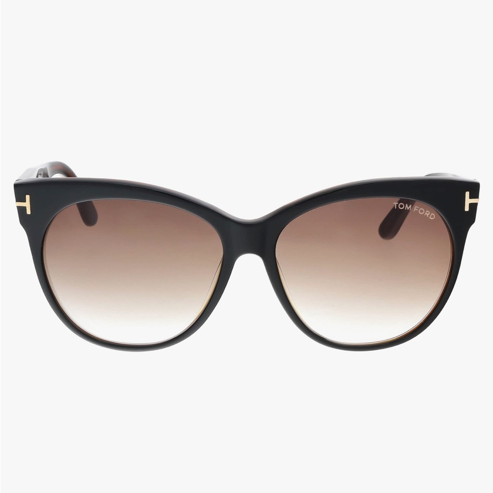 Tom Ford Cat Eye Sunglasses TF330 Saskia 03B Black/Havana Gradient